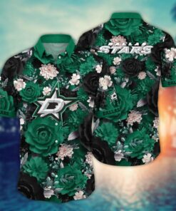 Dallas Stars Midnight Garden Summer Hawaiian Shirt