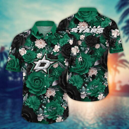 Dallas Stars Midnight Garden Summer Hawaiian Shirt