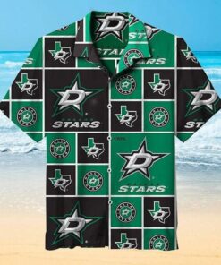 Dallas Stars Texas Pride Grid Summer Hawaiian Shirt