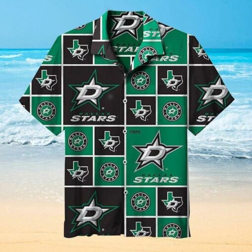 Dallas Stars Texas Pride Grid Summer Hawaiian Shirt