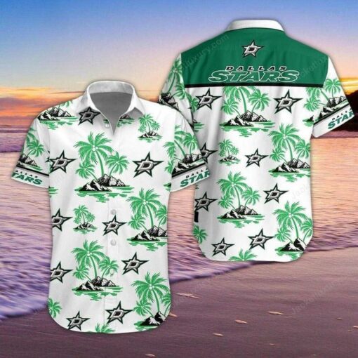 Dallas Stars Tropical Island Summer Hawaiian Shirt