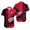 Detroit Red Wings Bold Stripe Summer Hawaiian Shirt