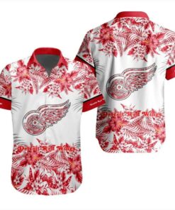 Detroit Red Wings Floral Elegance Summer Hawaiian Shirt