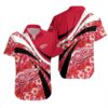 Detroit Red Wings Hibiscus Wave Summer Hawaiian Shirt