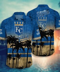 Kansas City Royals Sunset Palms Summer Hawaiian Shirt