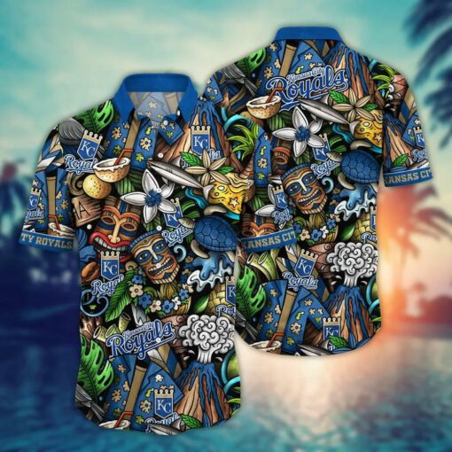 Kansas City Royals Tiki Paradise Summer Hawaiian Shirt