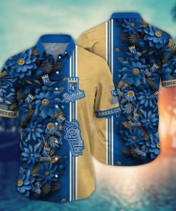 Kansas City Royals Tropical Floral Fusion Summer Hawaiian Shirt