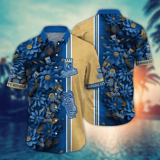 Kansas City Royals Tropical Floral Fusion Summer Hawaiian Shirt