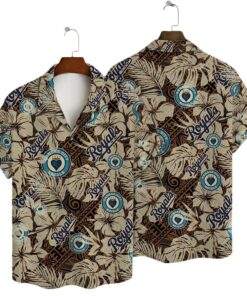 Kansas City Royals Tropical Hearts Summer Hawaiian Shirt