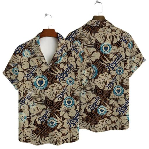 Kansas City Royals Tropical Hearts Summer Hawaiian Shirt