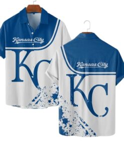 Kansas City Royals Vintage Game Day Summer Hawaiian Shirt