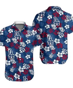 Los Angeles Dodgers Hibiscus Paradise Summer Hawaiian Shirt