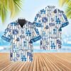 Los Angeles Dodgers Icon Stripe Summer Hawaiian Shirt