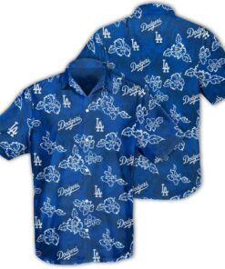 Los Angeles Dodgers Island Leaves Summer Hawaiian Shirt