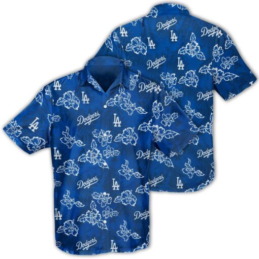 Los Angeles Dodgers Island Leaves Summer Hawaiian Shirt