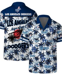 Los Angeles Dodgers Major League Baseball Palms Summer Hawaiian Shirt