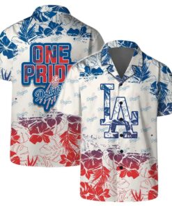 Los Angeles Dodgers One Pride Summer Hawaiian Shirt