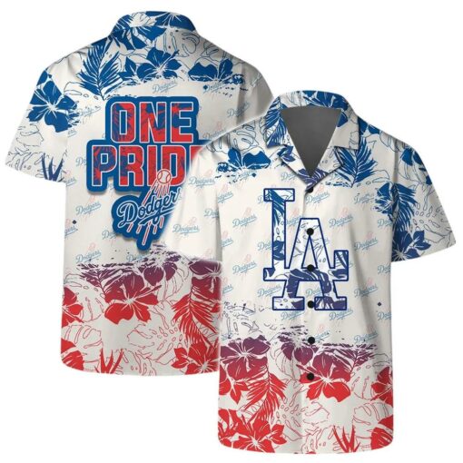 Los Angeles Dodgers One Pride Summer Hawaiian Shirt