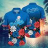 Los Angeles Dodgers Patriotic Blossom Summer Hawaiian Shirt
