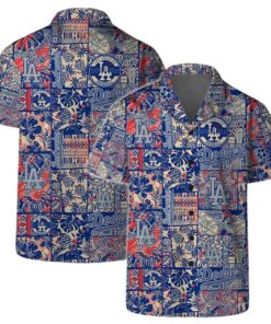 Los Angeles Dodgers Retro Patchwork Summer Hawaiian Shirt