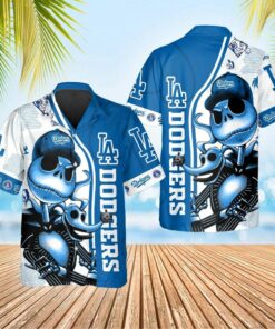 Los Angeles Dodgers Skeleton Swag Summer Hawaiian Shirt