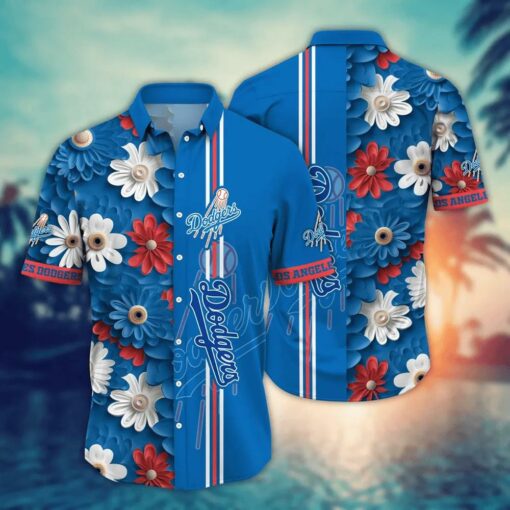 Los Angeles Dodgers Summer Bloom Summer Hawaiian Shirt