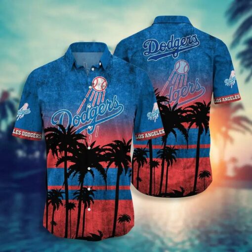 Los Angeles Dodgers Sunset Palms Summer Hawaiian Shirt