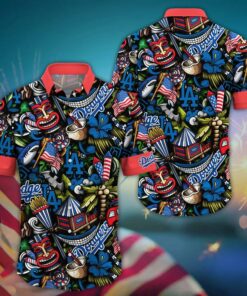 Los Angeles Dodgers Tiki Celebration Summer Hawaiian Shirt
