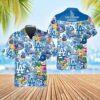 Los Angeles Dodgers Tropical Logo Collage Summer Hawaiian Shirt