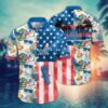Los Angeles Dodgers Tropical Stars & Stripes Summer Hawaiian Shirt
