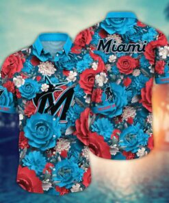 Miami Marlins Full Bloom Summer Hawaiian Shirt