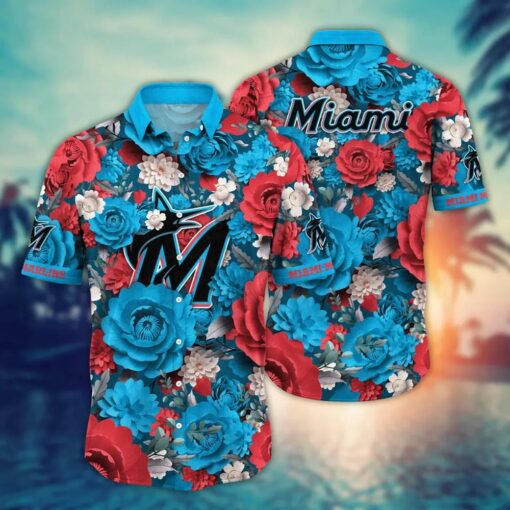 Miami Marlins Full Bloom Summer Hawaiian Shirt