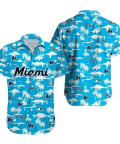 Miami Marlins Logo Beach Vibes Summer Hawaiian Shirt