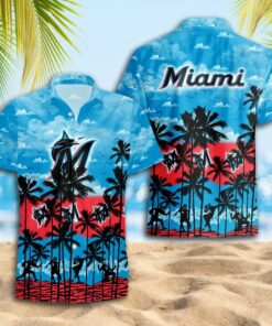 Miami Marlins Palm Paradise Summer Hawaiian Shirt