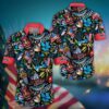 Miami Marlins Patriotic Tiki Summer Hawaiian Shirt