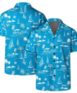 Miami Marlins Sailboat Paradise Summer Hawaiian Shirt