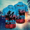 Miami Marlins Sunset Palm Summer Hawaiian Shirt