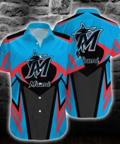 Miami Marlins Thunder Strike Summer Hawaiian Shirt
