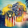 Milwaukee Brewers 4th of July Celebration Summer Hawaiian Shirt