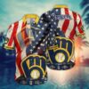 Milwaukee Brewers American Pride Summer Hawaiian Shirt