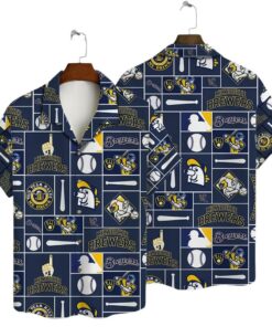 Milwaukee Brewers Baseball Icons Summer Hawaiian Shirt